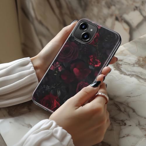 Coque iPhone 13 Mini compatible chargeur sans fil double couche antichoc rose noir - 2