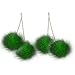 Produktbild SONGAI Modische Ohrringe Plüsch Runde Große Twin Zircon Imitation Nerz-Haar-Tassel Lange Ohrringe Temperament Versatile Ohrringe Frauen Schmuck-Geschenk, Farbe Name: Grün (Color : Green)