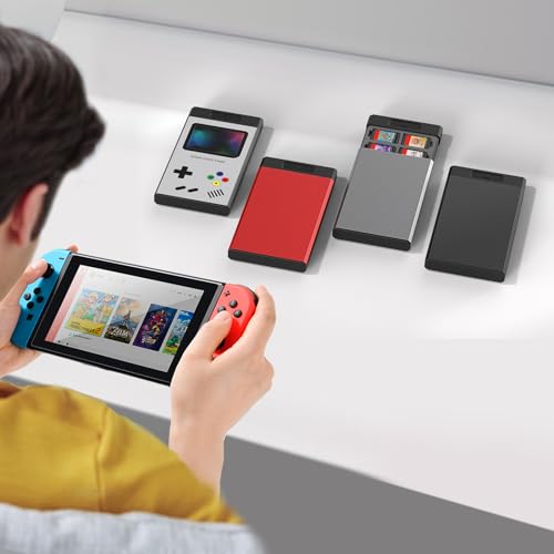 HEIYING Switch Game Card Case for Nintendo Switch 2 / OLED / Lite Games Cards, Metal Game Storage Holder with 20 Games Card Slots and 20 Micro SD Cards Slots - Image 6