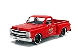 Jada 1969 Chevrolet C10 Stepside Pickup Truck Matt Red Garage Nuts Just Trucks Series 1/24 Diecast Model Car 99322