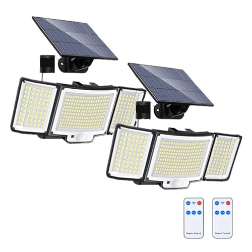 Projecteurs solaires à LED super lumineux avec capteur mouvement