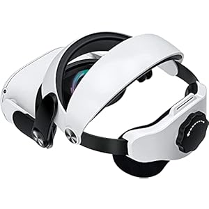 YOOPAI Head Strap für Oculus Quest 2, Aktualisiertes VR Headset Kopfpolster für verbesserten Halt und Komfort