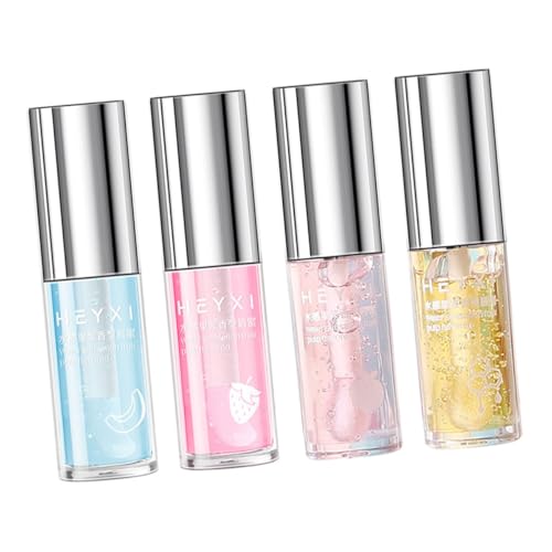 Beavorty 4 Piezas De Brillo De Labios Aceite De Labios Bálsamo Labial Lápiz Labial Brillo De Labios Tinte De Labios Brillo De Labios Transparente Aceites De Labios Maquillaje