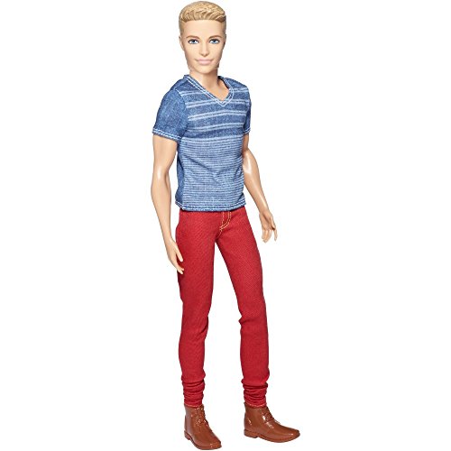 Barbie Fashionistas Ken Doll with Red Jeans and Blue Tee