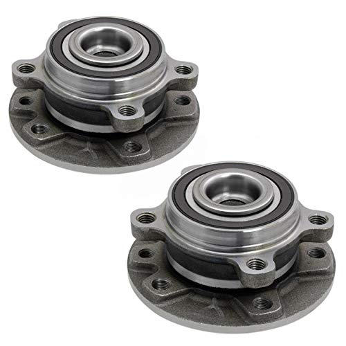 Image of TRQ Rear Wheel Bearing and Hub Assembly Set 2 Piece Compatible with 18-22 Jeep Compass 15-18 Renegade 16-18 Fiat 500X FWD Models