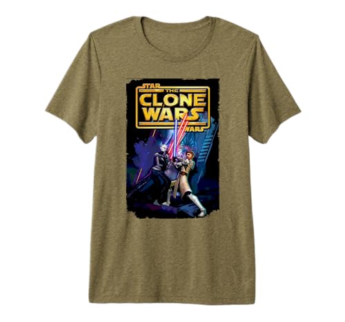T-shirt Star Wars Clone Wars Obi-Wan coton doux anti-déformation