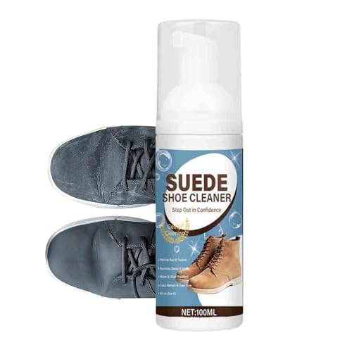 WJnflQN Limpiador de Zapatos - Spray De Limpieza Portátil De 100 Ml Suave Y De Secado Rápido - Kit De Cuidado Para Zapatillas De Cuero - Para Hombre Mujer Adultos Hogar Lavado Y Tejidos