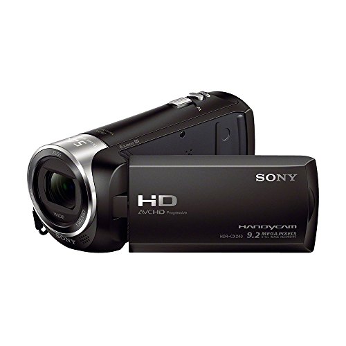 Sony Handycam CX405 Flash Memory Full HD Camcorder Bundle with 32GB Memory Card, Camera Bag, HDMI Cable and Accessories (8 Items)