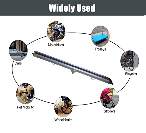 Rampas metálicas portátiles para motos y sillas de ruedas miniatura 3