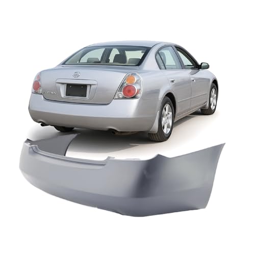 Image of FitParts Compatible with Nissan Altima 2002-2006 Rear Bumper Cover | Primed, Sedan, Ready to Paint, OEM 850228J040, NI1100225