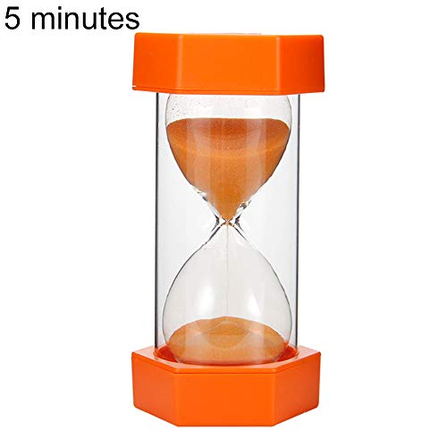 jiashemeng Sand Timer for Kids Hourglass sand timers 5/10/20/30min, Kitchen Timer Child Game Toy Random Color 5 Minutes - Image 2