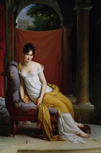 Portrait de Madame Récamier de François Gérard tableau déco pour chambre