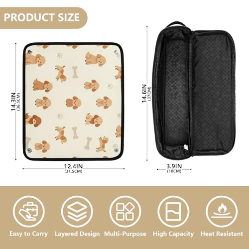 Bolsa de viaje para herramientas de cabello resistente al calor miniatura 4