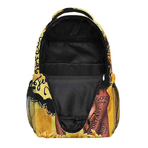 Galirvc African Art Backpack Afro Bookbag Durable Laptop Bag For Girls Woman Student Work Travel Cycling 17 Inch #TOP6