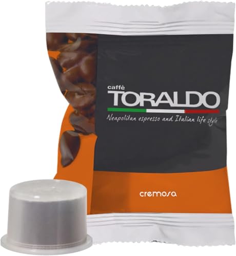 CAFFÈ TORALDO | Compatibile Fior Fiore* | Caffè Selezionato, Tostato e Torrefatto in Italia | Eccellenza del Caffè Napoletano (100 unità, Miscela Cremosa)