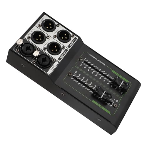 Controlador de Volumen Estéreo Pasivo, Control de Audio HiFi Profesional con Fader de 70 mm y Construcción Metálica Plug and Play para Estudio y Audio Doméstico miniatura 5