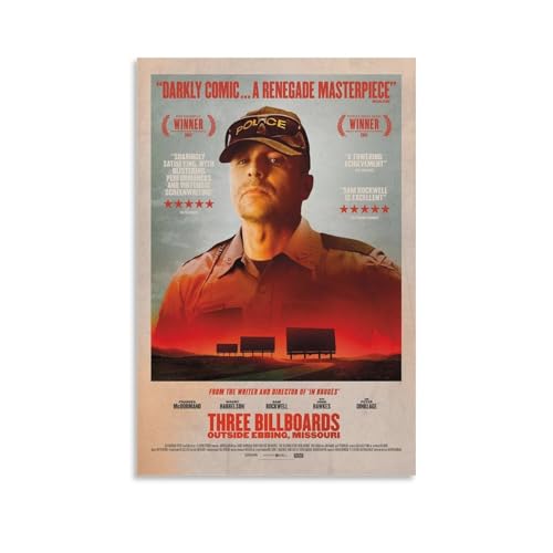 Three Billboards Outside Ebbing Missouri Movie Poster (11) Print Photo Art Painting Canvas Poster Home Decorative Bedroom Modern Decor Posters 12x18inch(30x45cm)