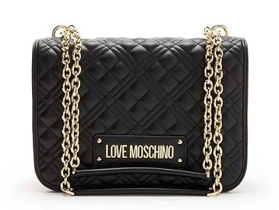 MOSCHINO Borsa donna Love spalla/tracolla ecopelle trapuntata nero B25MO89 JC4000PP0LLA0000 Media