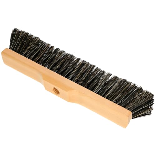 Indoor Broom Soft Bristle Sweeping Brush - Ideal Kitchen Broom for Laminate, Vinyl, Wooden Floors - Flexible Nylon & Natural Bristles, 120cm Wooden Handle - Perfect for Fine Dust & Crumbs (30cm / 12”) - Image 6