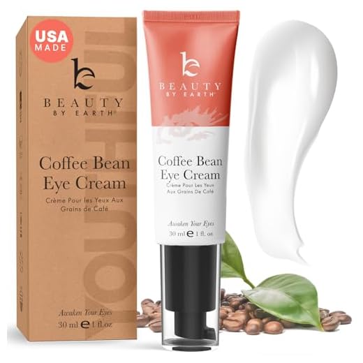 Coffee Bean Under Eye Cream for Dark Circles and Puffiness - Caffeine Eye Cream Puffy Eye Treatment Products for Women, Hydrating Eye Wrinkle Cream & Eye Depuffer for Under Eye Bags, Use Day & Night
