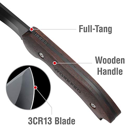 WORKPRO-Axe-and-Fixed-Blade-Knife-Combo-Set-Full-Tang-Wood-Handle-for-Outdoor-Camping-Survival-Hunting-Sheath-Included