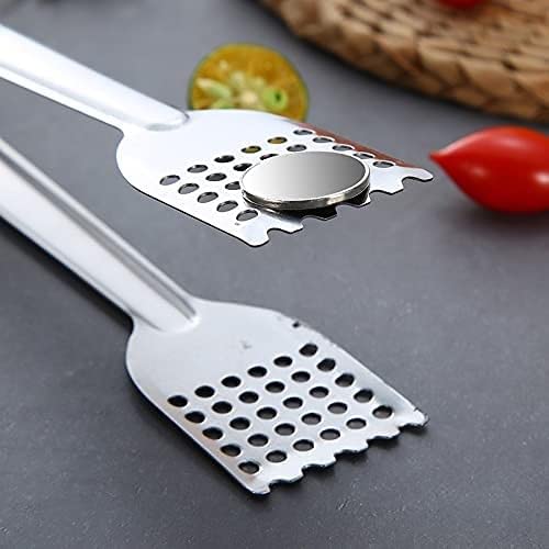 Silicium Titane métal Titane Cuisson en Acier Inoxydable Chaleur évider Barbecue Nourriture Cuisine Pince Alimentaire Pain Salade glaçon Pince Pince(BM)