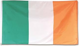 Henbrandt Ireland Flag Tricolour Irish Flag UK Flags 5FT x 3FT with Eyelets