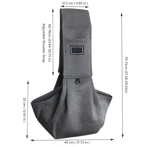 Bolsa cruzada para mascotas con correa acolchada ajustable y algodón transpirable 6