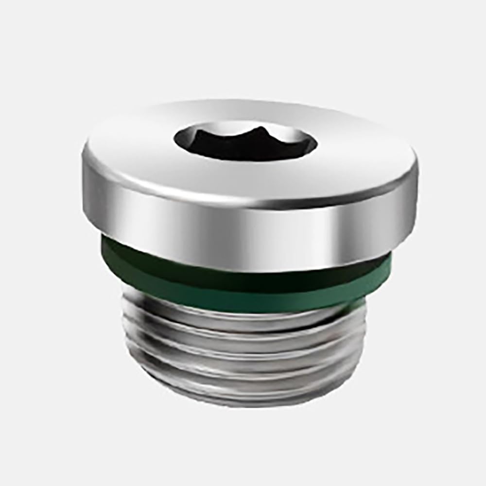 2 Tapones Hexagonales BSPP Inoxidables, Junta Fluor ED Integrada, Múltiples Tamaños Para Maquinaria Bricolaje(G2)