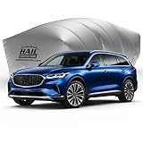 Hail Protector Car Cover, Inflatable Hail Proof Shield for SUV, Truck & Van, Portable Protection Against Any Size Hailstones, Complete System - SUV2 (Silver)