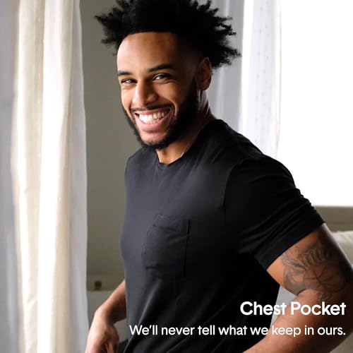 Tommy John Men's, Pajama Crew Neck Pocket Tee, Second Skin Fabric, Slim Modern Fit T-Shirt4