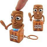 Gtzzot Italian Brainrot Keyboard Clicker Fidget Keychain with Sound and LED Light - Tralalero Tralala Shark, Tung Tung Tung Sahur, Ballerina Capuchina | Stress Relief Toy for Adults (sahur)