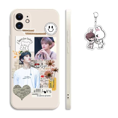 SodaMeow Stray SKZ Kids Phone Case Compatible with iPhone 16/15/14/13/12/11/X/8/7 Multi-Model Kawaii Felix Lee Know (for iPhone 14 Plus,14)