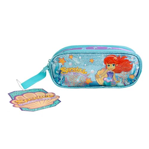 Estojo Escolar Infantil Sereia Encanto dos Mares Meninas Feminino - Clio Style
