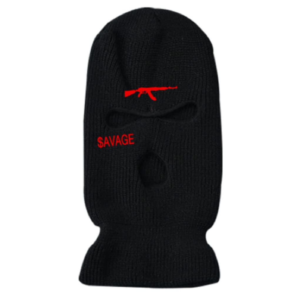 ZS4KJHY3-Hole Knit Full Face Ski Mask Adult Winter Warm Knitted Balaclava Face Cover Mask for Outdoor Sports (Savage E, One Size)