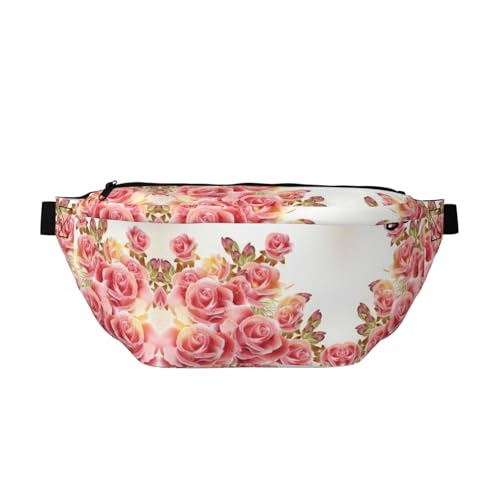 Sac banane de voyage étanche et spacieux avec motif floral pour le plein air