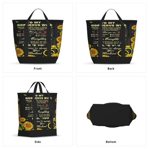 To My Wife My Everything Premium Insulated Tote Bag – Heavy-Duty Handles, Perfect For Supermarket Trips, Picnics & Daily Commute2