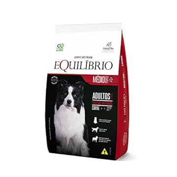 Equilíbrio Super Premium Cães Ração Cães Equilibrio Raças Médias Adulto Carne 12Kg