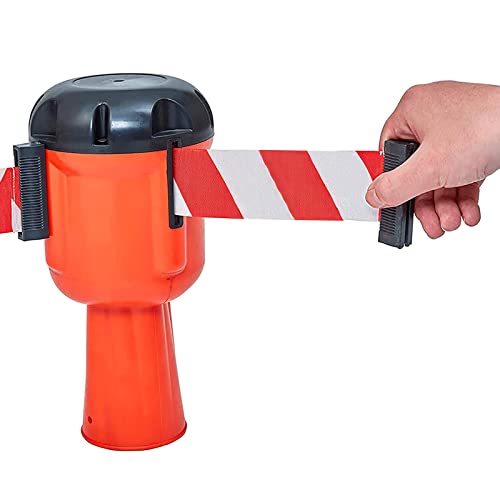 Bande de signalisation rétractable de 8,5 mètres avec marquage texte - 2