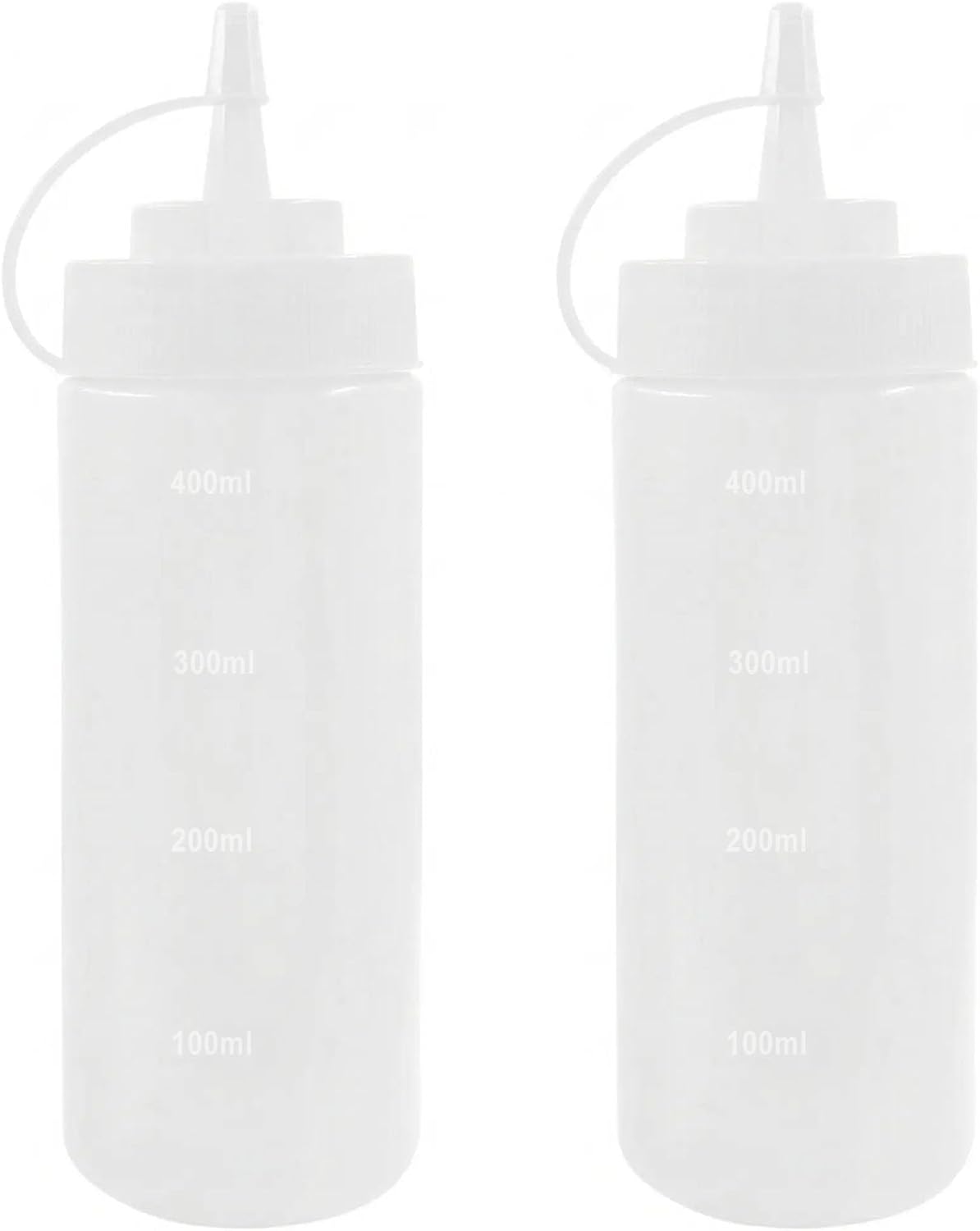 3 Pack Leak Proof Condiment Squeeze Bottles, 12 oz
