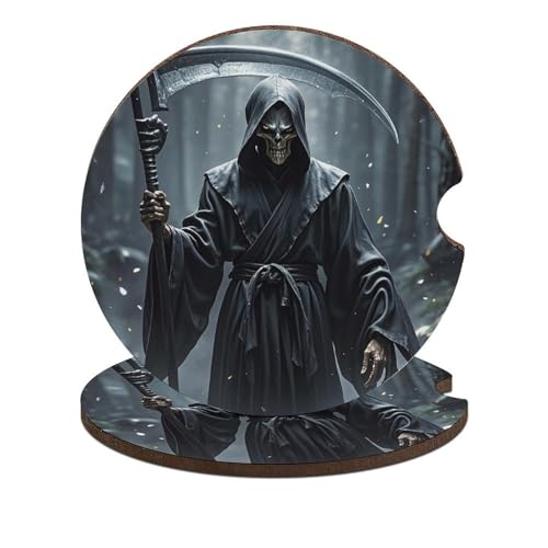 Set 2 Posavasos Absorbentes para Auto Grim Reaper