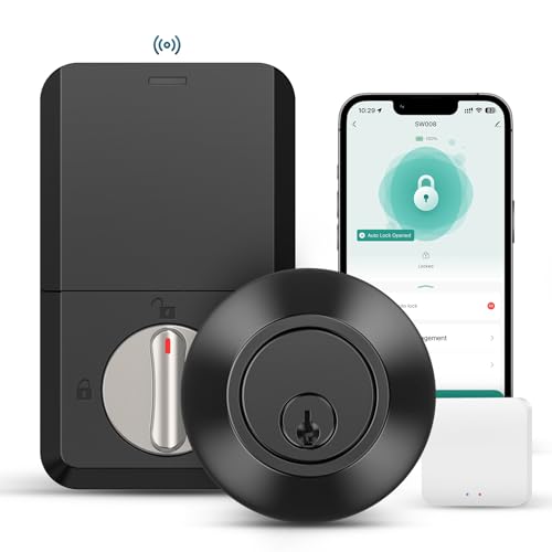 Smart Lock with Voice Control, Keyless Entry Door Locks for Front...