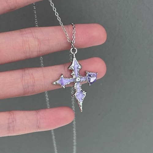 Image of Silver Cross Chain For Men, Three-Ring Geometric Fashion Necklace For Men And Women, Silver Chain For Man, Simple And Personalized, Versatile Pendant Sweater Necklace, Featured Daily Accessories Gift