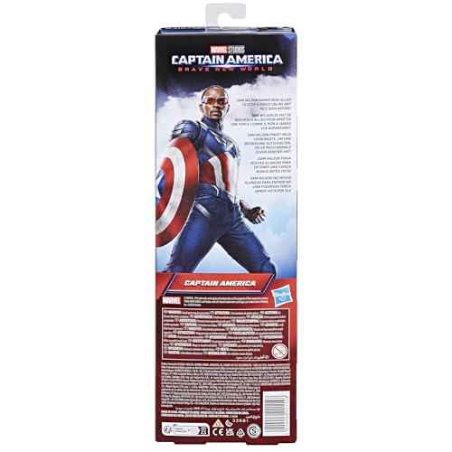 Marvel Studios Captain America Brave New World Titan Hero Series Figurine Captain America - vue 5
