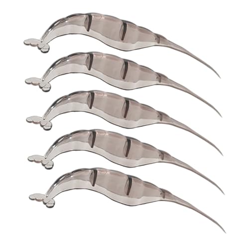 Amosfun 5piezas Herramienta Para Pelar Camarones De Plástico Desvenador De Camarones Reutilizable Pelador De Para Limpiar Casa Cocina Picnic