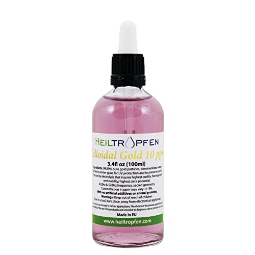 Colloidal Gold | 10 Ppm | 3.4 Fl Oz - 100 Ml | Heiltropfen® #TOP1
