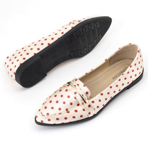 Image of Pointy Toe Penny Loafers for Women Dress Office Work Flats Shoes