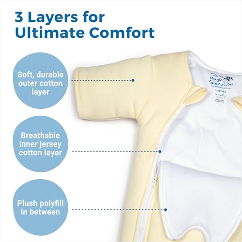 Image of Magic Sleepsuit Baby Merlin's Microfleece Baby Swaddle Transition Product