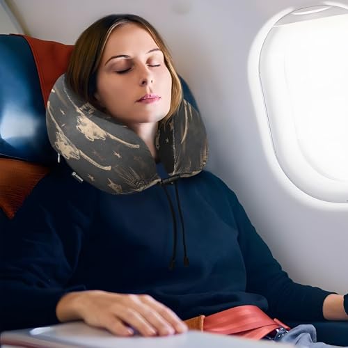 Almohada de viaje de espuma viscoelástica ajustable miniatura 5