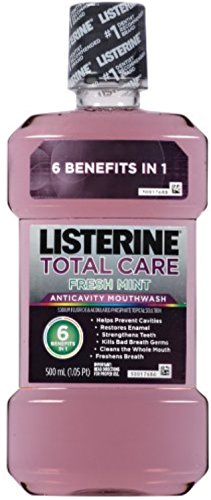 Listerine Total Care Anticavity Mouthwash, Fresh Mint - 33.8 Fl Oz
